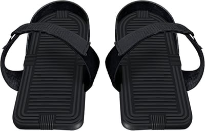 Roeimachine Pedalen - Fitness Onderdelen - Beentraining - Verstelbaar Anti-slip - 11.5x26 cm - Zwart