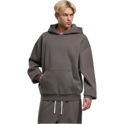 Urban Classics - Fluffy Oversized Hoodie/trui - S - Grijs