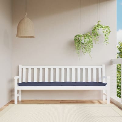 vidaXL - Tuinbankkussen - 200x50x7 - cm - oxford - stof - marineblauw