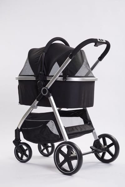 TOPMAST HONDENBUGGY REISBUGGY EXCELLENCE ZWART