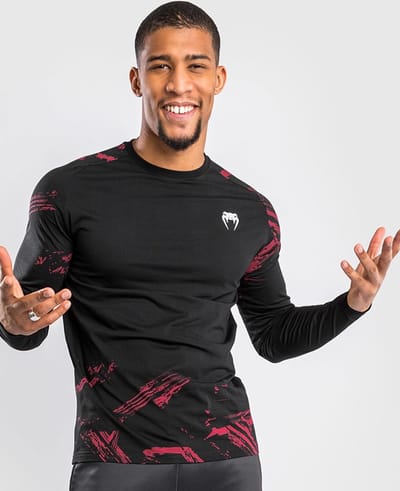 UFC Venum Authentic Fight Week 2.0 L/S Shirt Zwart Rood - XL
