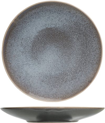 Cosy & Trendy Dinerborden Urban Blauw/Grijs - 4 Stuks Ø 28 cm - Aardewerk - Vaatwasserbestendig