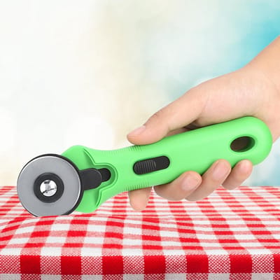45mm Ronde Snijmes Stofmes Ronde Hob Stofschaar Naaiaccessoires (Groen) groen