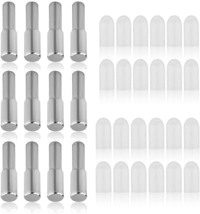 Dailygoods- Plankpennen 12 Stuks - Roestvrij Staal - Planksteunpennen