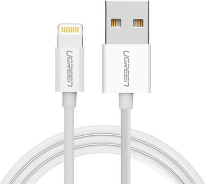 Ugreen - kabel - USB - Lightning MFI 1m 2,4A wit - (20728)