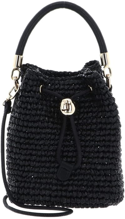 FURLA Handtas Schoudertas Mionido Mini Crossbody Bucket Bag Nero Zwart