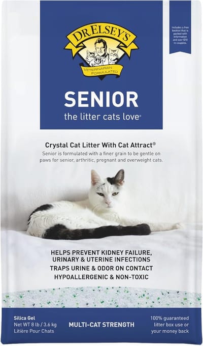 Kattenbakvulling Kristallen - Silica Gel - Zindelijkheid - Biologisch afbreekbaar - 36 kg - Transparant