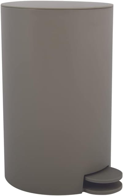 Cosmetica-emmer - Vuilnisemmer - 3 liter - Taupe - Met binnenemmer