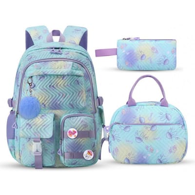 3 stuks/set schoolrugzak voor meisjes kinderen schooltassen boekentas met lunchtas etui set basisschoolleerling rugzak
