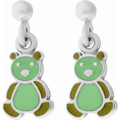 Orphelia 'Bear' Kinder 925 Sterling Zilver Dangle Oorstekers - Zilver ZO-7140/GR