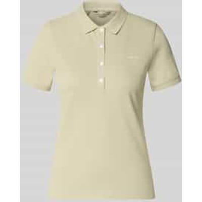slim fit poloshirt met labelstitching