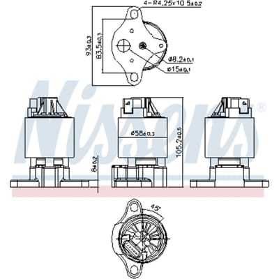 EGR-klep NISSENS 98187