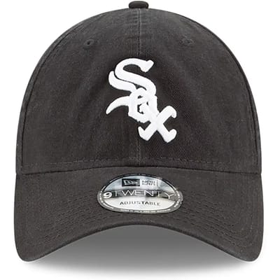 New Era - Dad Cap - Chicago White Sox MLB Core Classic Black 9TWENTY Adjustable Cap