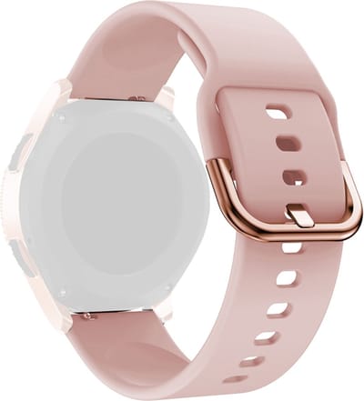 Siliconen bandje - geschikt voor Garmin Venu (2 Plus) / Venu SQ (2) / Vivomove (Style - Sport) / Vivoactive 3 / 5 / 6 / Forerunner 55 / 165 / 245 / 645 / 570 - 42mm - roze