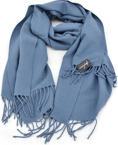 Flore Sjaal - Denim Blauw | 190 x 70 cm | Herfst/Winter | Polyester | Fashion Favorite