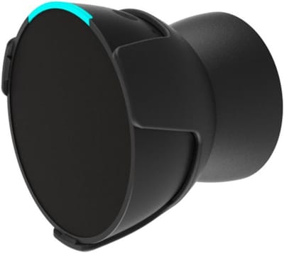 Houder voor Echo Pop met geïntegreerd kabelmanagement, wandmontage en zonder schroeven - Speakeraccessoires, zwart, 1 stuk, ideaal voor thuisgebruik en ruimtebesparing