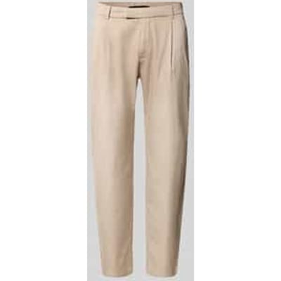 slim fit pantalon met biezen en Franse steekzakken