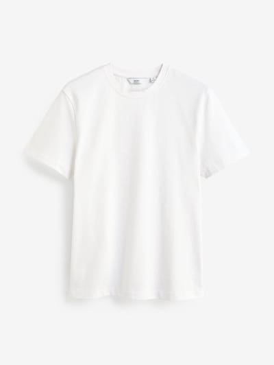 Next - Heren - Normale Pasvorm - Zwaar T-shirt - Wit