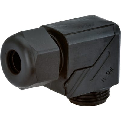 Hsk W M16x1.5 Hoekige Kabeldoorvoer Zwart Pa - 1313160150