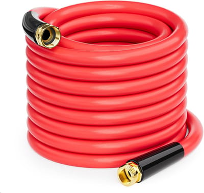 Tuinwaterslang - Flexibele Slang - Tuin Besproeien - Knikvrij Rubber - 5/8" 15.2M - Rood