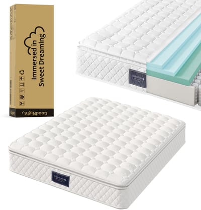 Pocketveringmatras - Koudschuim Matras - 7 Zones - H3 Hardheid - Anti-Allergie - Slaapkamer - 140x200x25cm - Wit