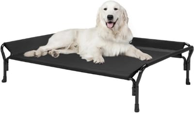 Thuys – Verkoelend Verhoogd Hondenbed Verhoogd Hondenbed – Met Beschermleuningen Kauwbestendig – Hondenbedframe