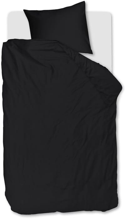 Beddinghouse Change dekbedovertrek - Effen - Eenpersoons - 140x200/220 - Black