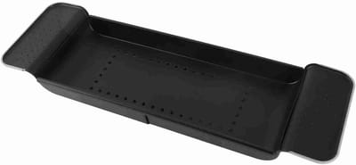 Badkuipblad - Uittrekbare Tafel - Ontspannen in Bad - Stabiele Plaatsing - Drainage Ontwerp - Zwart