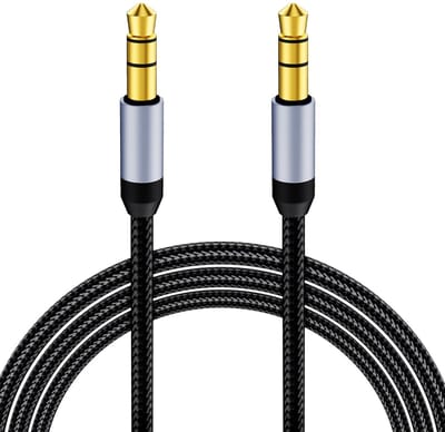 Allecto - AUX-audiokabel - 1 meter - Ideaal voor muziekbeleving - Hoogwaardige geluidskwaliteit - Geschikt voor autoradio en luidsprekers - Geen me...