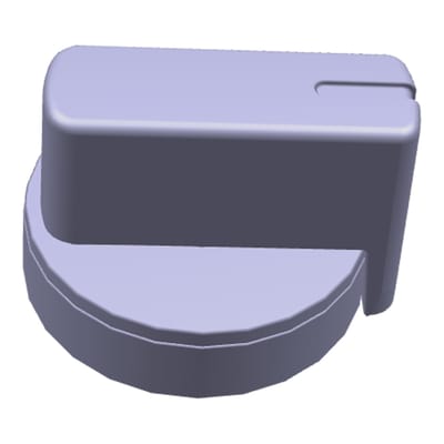 AEG knop, index, zwart, 140106117116