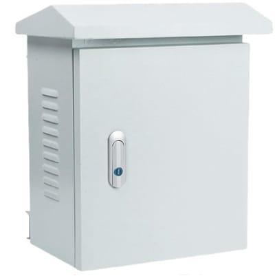 Elektrische Buitenkast - Aansluitdoos Wandmontage - Apparatuur Beschermen - Regendicht met Slot - 40x30x20cm - Grijs