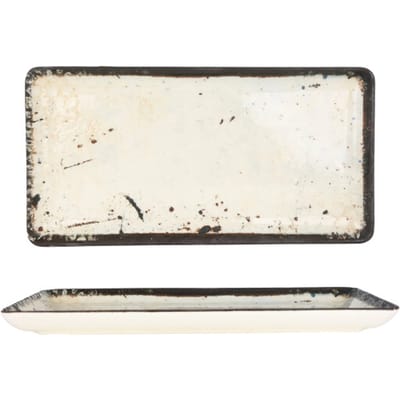 Rinart Serveerschaal - Mega - Porselein - 33x17 cm - set van 2