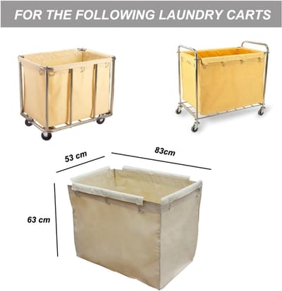 Reservezak Wasmand - Opbergoplossing Wassen - Eenvoudig Wasbeheer - Scheurbestendig Waterdicht - Rechthoekig - Beige
