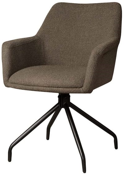 Tower living Ortana swivel armchair - Dark brown
