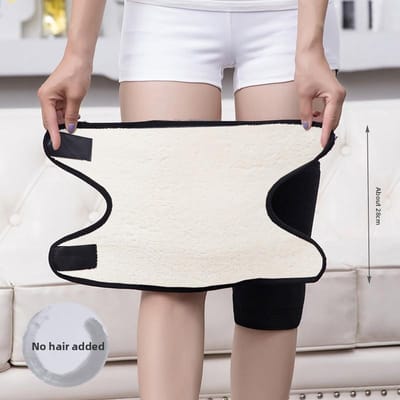 Kniebeschermers Perfect Voor Vrouwen En Ouderen Verdikt En Fluweel Verf Cover Dubbele Laag Composiet Imitatie Sherpa Klittenband Stijl