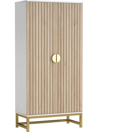 Multifunctionele kast - voorraadkast - opbergkast met 6 verstelbare planken - keukenkast voor de eetkamer