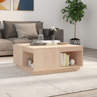 vidaXL - Salontafel - 80x81x36,5 - cm - massief - grenenhout