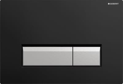 Geberit Sigma40 DuoFresh Bedieningspaneel - Met geurafzuiging - Kunststof - Zwart