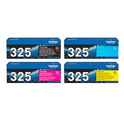 Brother 4 tonercassettes TN-325, cyaan, magenta, geel, zwart