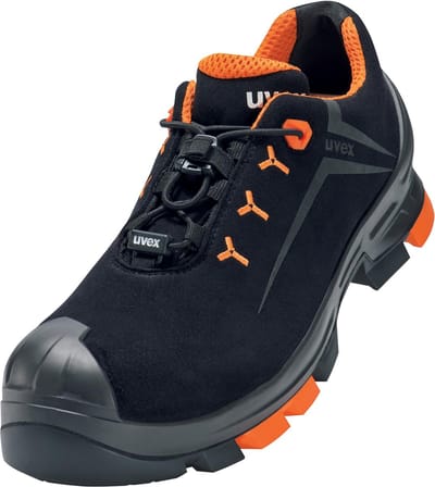 Uvex 2 H-alb-schoenen S3 65082 Zwart, Oranje (65082)