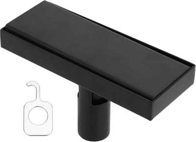 Afvoerputje - Doucheputje Vloerputje - Water Afvoeren - 304 Roestvrij Staal - 20cm - Mat Zwart