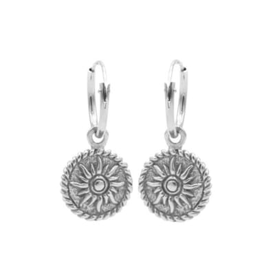 Karma Symbols oorbel sun Zilver-M2267