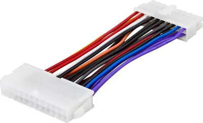 Deltaco SSI-51 0.1m ATX (20-pin) Multi kleuren electriciteitssnoer