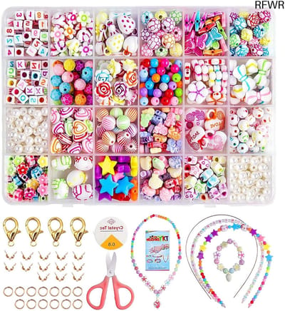 RFWR® Knutselkits voor meisjes - Armbanden maken voor kinderen - Creatieve kralen set voor sieraden