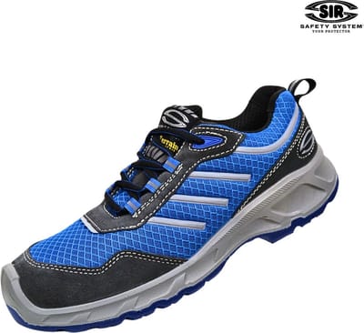 SIR SAFETY NAOMI Veiligheidsschoenen S1P HEREN Werkschoen Zwart Blauw - Stalen Neus en Stalen Tussenzool - Antislip SR - Ademend