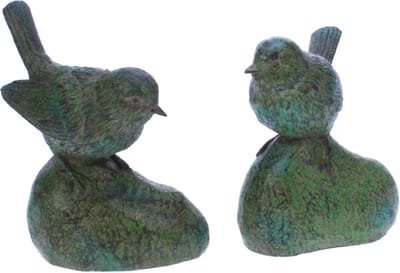 2x Vogeltje groen 2 ass., 7,5x7x9cm