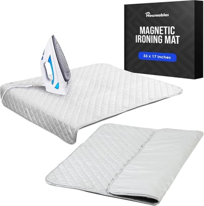 Magnetische Strijkdeken, Hittebestendige Waspad 46,3 x 82,5 cm, Gewatteerde Pad voor Strijken en Drogen