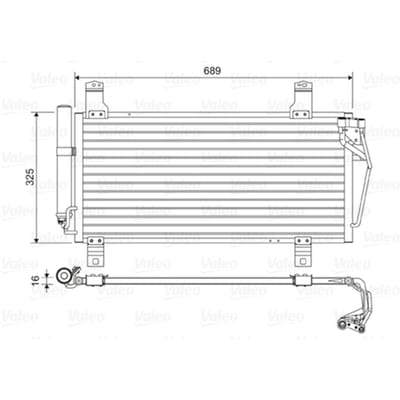 Condensator, airconditioning VALEO 814456