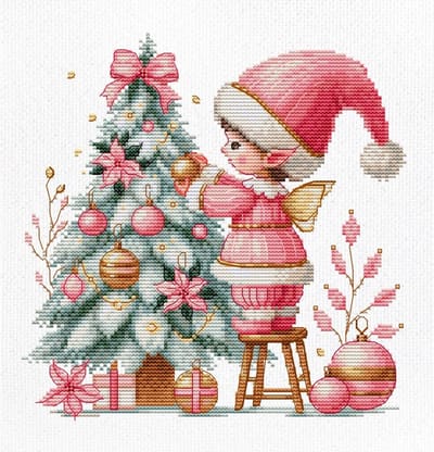 Borduurpakket Luca-S - Christmas Joy - Kerst Vreugde - B1439