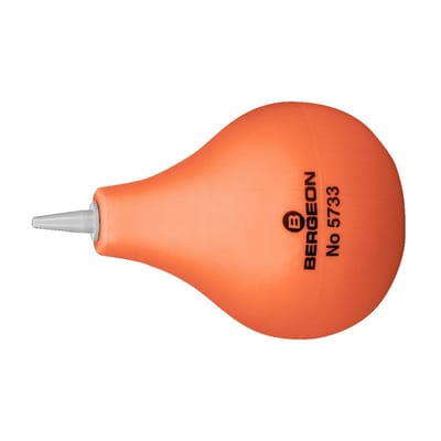 Bergeon 5733 Stofblazer Bal, afgeplat, met PVC-punt en bodemventiel, 95 x 60 mm